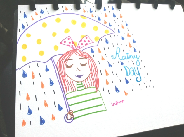 I drew this when rain season was coming